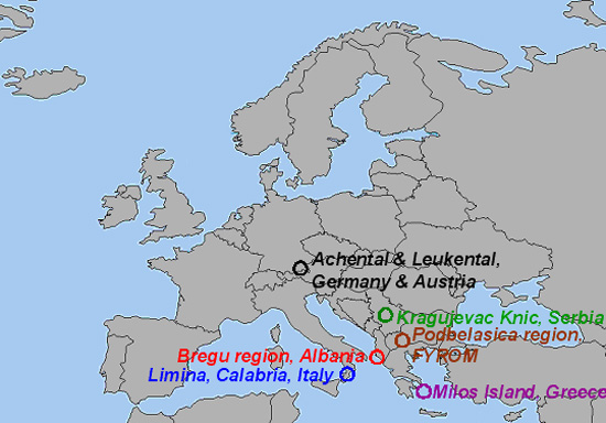 Map of selected RES-Integration target regions